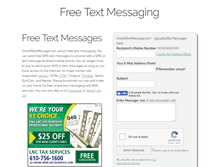 Tablet Screenshot of onlinetextmessage.com